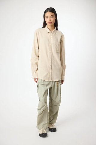 Chemise regular Journal - Blanc