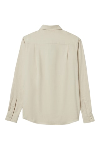 Chemise regular Journal - Blanc