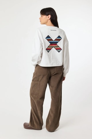 Sweat court en coton biologique Classic - Blanc
