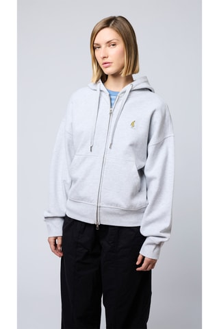 Sweat à capuche en coton biologique Banana - Gris clair