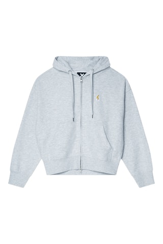 Sweat à capuche en coton biologique Banana - Gris clair