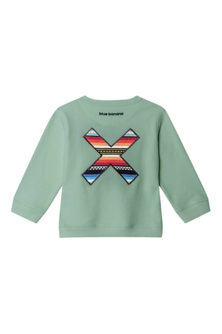 Sweat en coton biologique Classic - Vert d'eau