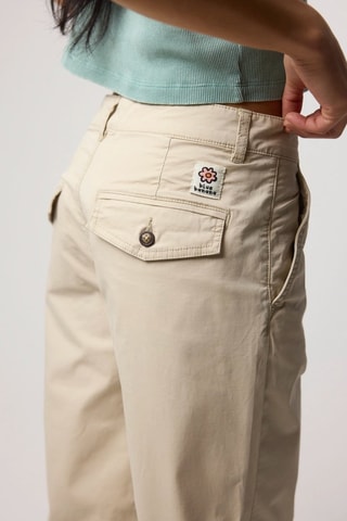 Pantalon cargo en coton biologique Judy - Beige