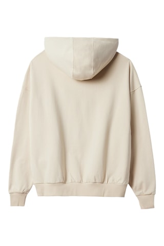 Sweat en coton biologique à capuche Crd Premium Basic - Blanc