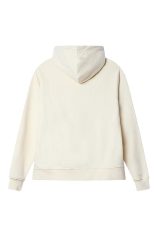 Sweat à capuche en coton biologique Island - Écru