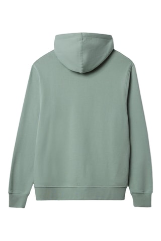 Sweat à capuche en coton biologique Patch - Vert d'eau