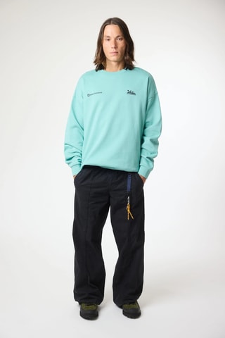 Sweat en coton biologique Grab - Vert d'eau