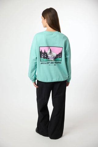 Sweat en coton biologique Grab - Vert d'eau