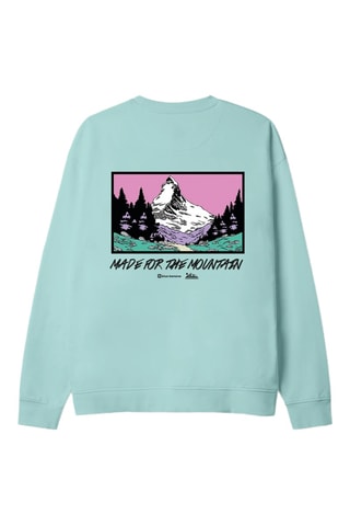 Sweat en coton biologique Grab - Vert d'eau