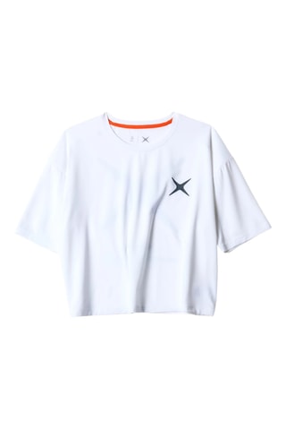 T-shirt cropped Train - Blanc