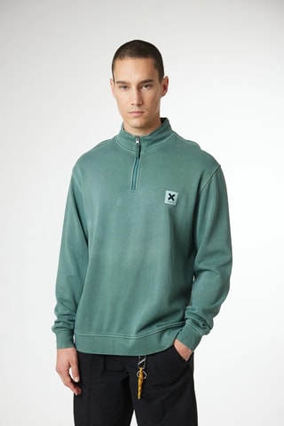 Sweat en coton biologique Iconic - Vert