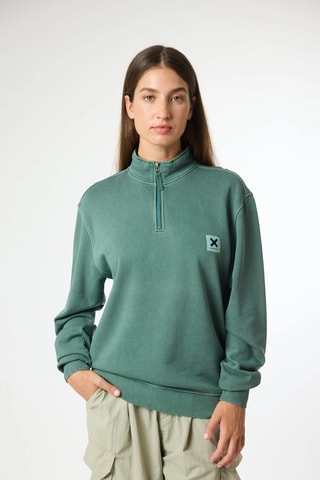 Sweat en coton biologique Iconic - Vert