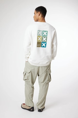Sweat en coton biologique Square - Blanc