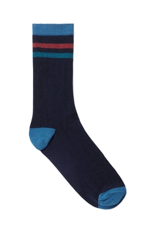 Chaussettes Stripes - Bleu marine