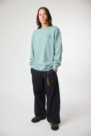 Sweat en coton biologique Nature - Vert d'eau