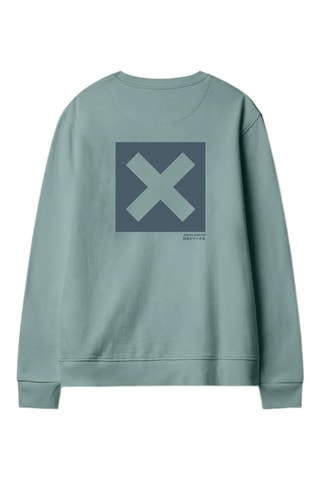 Sweat en coton biologique Nature - Vert d'eau