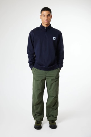 Sweat en coton biologique Iconic - Bleu marine