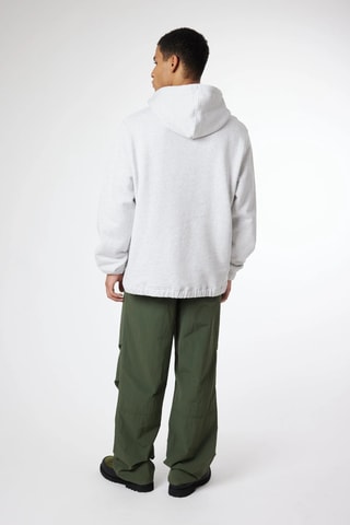Sweat à capuche en coton biologique Chase - Gris clair