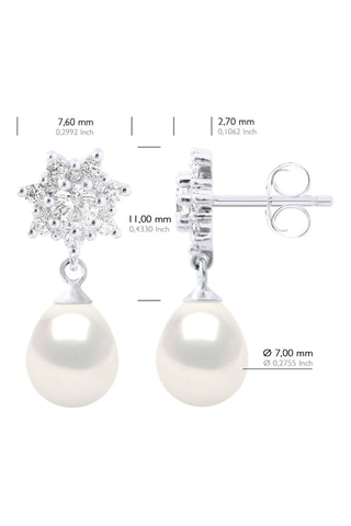 Oorbellen Zilver en Cultivéparel