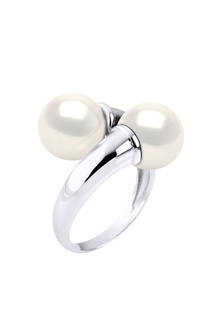 Ring Zilver en Zoetwatercultivéparel