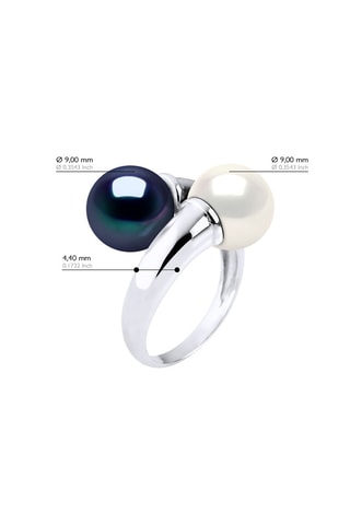 Ring Zilver en Zoetwatercultivéparel