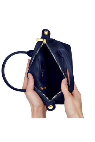 Leren Handtas Etretat - Blauw