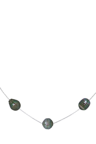 Ketting Zilver en Tahiti Cultivéparels