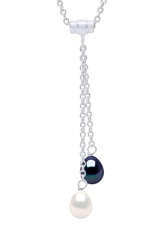 Ketting Zilver en Zoetwatercultivéparel