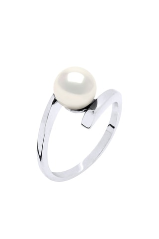 Ring Zilver en Zoetwatercultivéparel