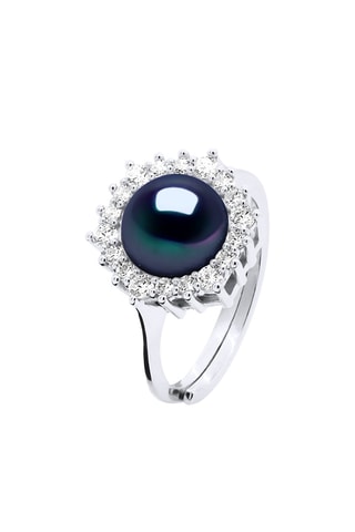 Ring Zilver en Zoetwatercultivéparel