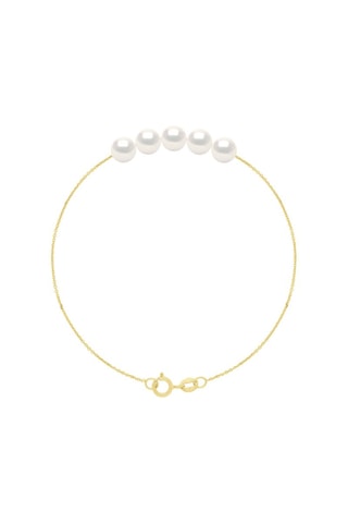 Armband Geelgoud en Cultivéparels