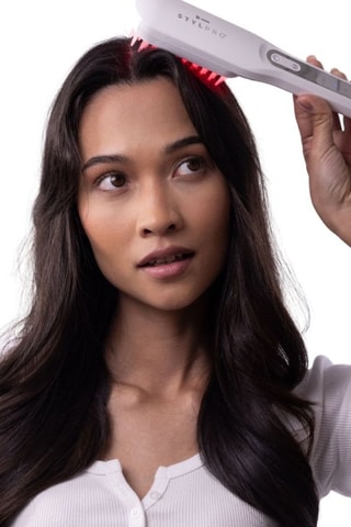 Brosse luminothérapie LED rouge - Cheveux