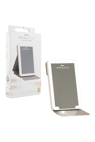 Mini miroir avec éclairage LED