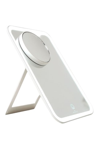 Miroir 2-en-1 avec éclairage LED & grossissement x10
