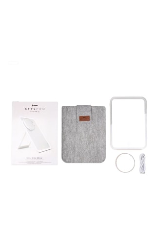 Miroir 2-en-1 avec éclairage LED & grossissement x10