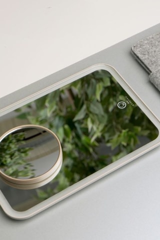 Miroir 2-en-1 avec éclairage LED & grossissement x10