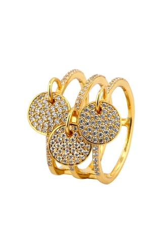 Bague - Argent plaqué or jaune