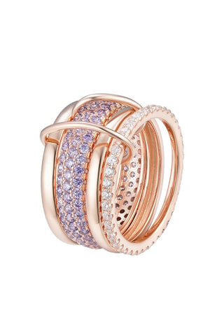 Bague - Argent plaqué or rose