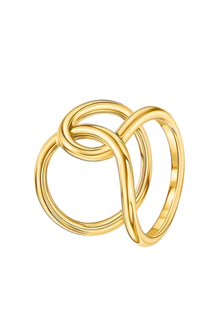 Bague - Argent plaqué or jaune