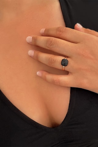 Verstelbare Ring Zilver Doublé Roségoud