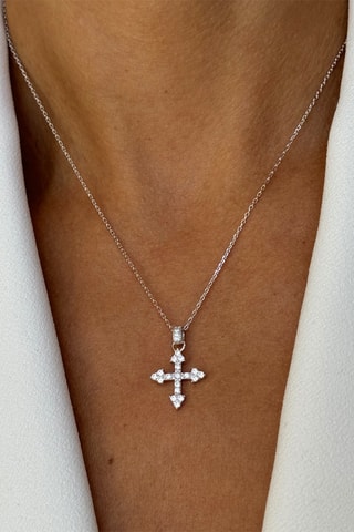 Collier - Argent et zircons