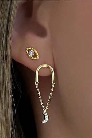 Oorbellen Zilver Doublé Geelgoud