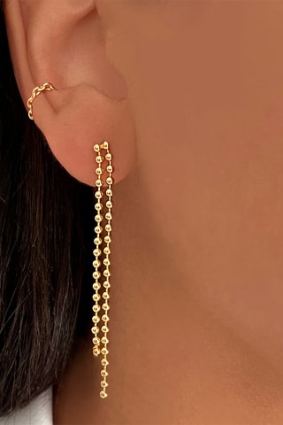 2 Earcuffs Zilver Doublé Geelgoud