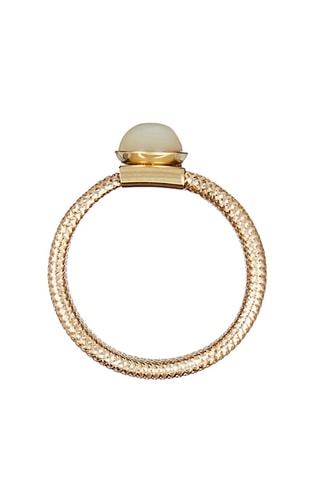 Ring Parelmoer Flamboyant Geelgoud en Parelmoer
