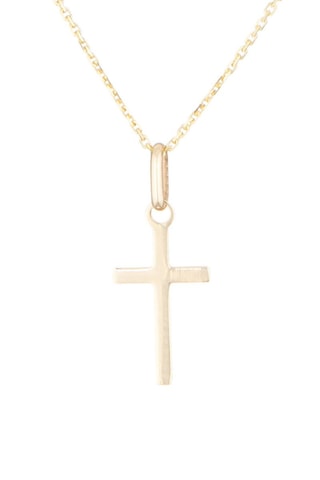 Pendentif Croix honorée - Or jaune