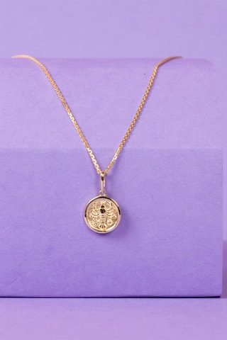 Pendentif Astro Lisse Cancer - Or jaune