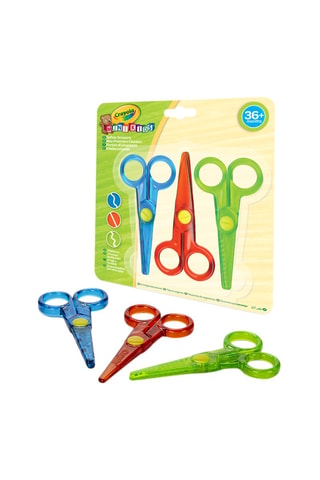 3 tesouras Azul, vermelho e verde - A partir dos 3 anos