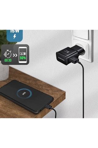 Caricabatteria per presa elettrica USB 15W Official - Nero - Samsung