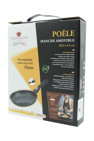 Frigideira com revestimento em Greblon® C3 cabo amovível - 20 cm