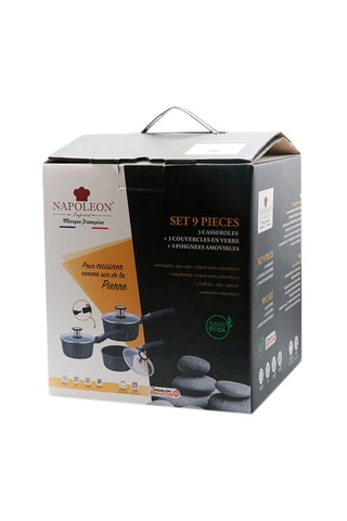3 Steelpannen met Greblon® C3 Bekleding - 16, 18 en 20 cm